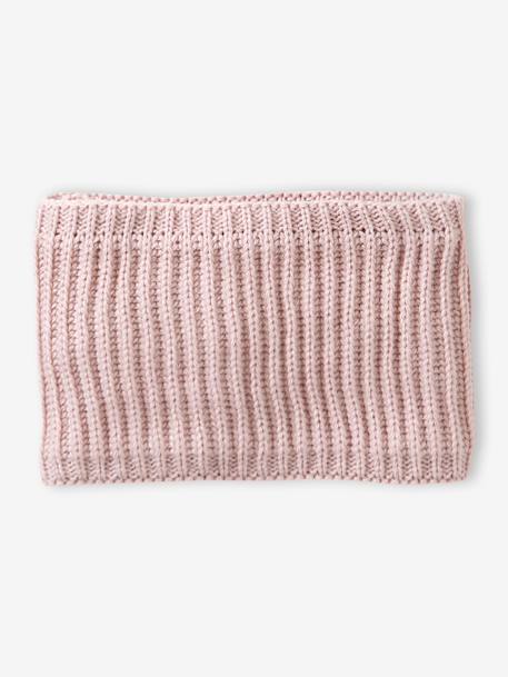 Beanie, Snood & Mittens Set for Babies pale pink - vertbaudet enfant 