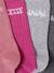 Pack of 4 Pairs of Ankle Socks with 'Message' Detail dusky pink - vertbaudet enfant 