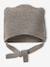 Kit naissance bonnet et chaussons laine et cachemire beige chiné - vertbaudet enfant 