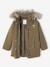 3-in-1 Parka with Hood for Girls GREEN DARK SOLID+grey green+khaki+PURPLE MEDIUM SOLID - vertbaudet enfant 