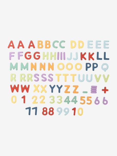 FSC® wooden magnetic letters and numbers multicoloured - vertbaudet enfant 
