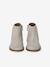 Zipped Leather Boots for Babies black+gold - vertbaudet enfant 