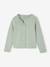 Ensemble fille cardigan et robe imprimée fleurs camel+vert de gris - vertbaudet enfant 