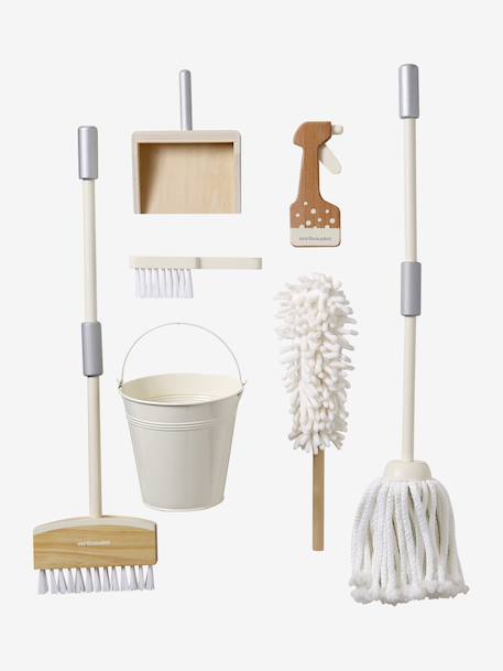 Grand set de ménage en bois FSC® blanc - vertbaudet enfant 