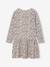 Long Sleeve Printed Dress for Girls rose+sand beige - vertbaudet enfant 