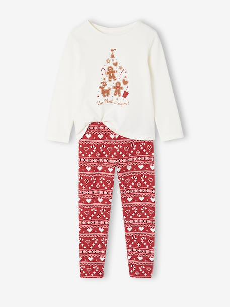 Christmas Pyjama Set for Girls red - vertbaudet enfant 
