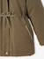 3-in-1 Parka with Hood for Girls GREEN DARK SOLID+grey green+khaki+PURPLE MEDIUM SOLID - vertbaudet enfant 