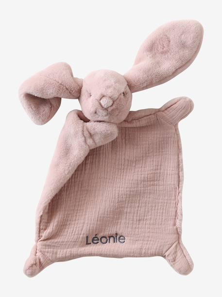 Two-Tone Rabbit Comforter rose+white - vertbaudet enfant 