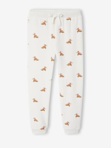 Ensemble enfant noël pyjama mixte bonnet capsule fratrie écru - vertbaudet enfant 