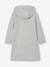 Fleece Dress with Hood & Fancy Details for Girls anthracite+green+marl grey+navy blue - vertbaudet enfant 