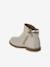 Zipped Leather Boots for Babies black+gold - vertbaudet enfant 
