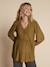 Tee-shirt blouse grossesse noir+olive - vertbaudet enfant 