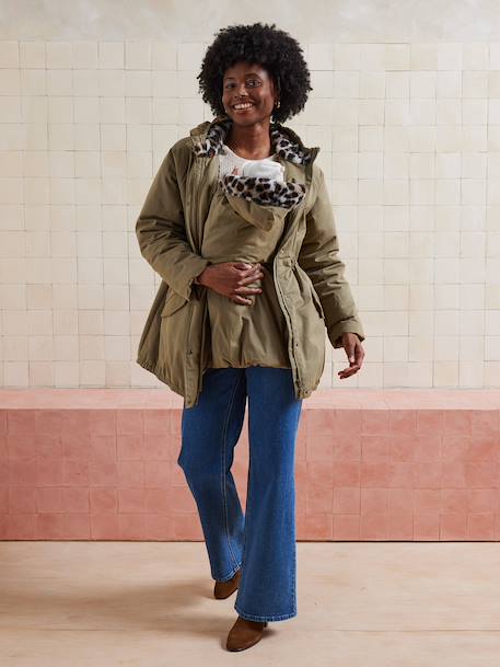 Parka évolutive grossesse et post-grossesse vert - vertbaudet enfant 