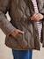 Quilted maternity and post-maternity evolving jacket coat taupe - vertbaudet enfant 