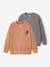 Pack of 2 Plain Long-Sleeved Sweatshirts for Boys, JONEN caramel - vertbaudet enfant 