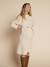 Knitted Dress for Maternity by Envie de Fraise beige+pearly grey - vertbaudet enfant 