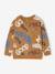 Tee-shirt garçon effet sweat imprimé blanc chiné+écru+lichen+noix de pécan - vertbaudet enfant 