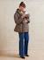 Quilted maternity and post-maternity evolving jacket coat taupe - vertbaudet enfant 