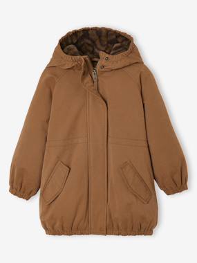 Fille-Parka fille à capuche doublée imitation fourrure
