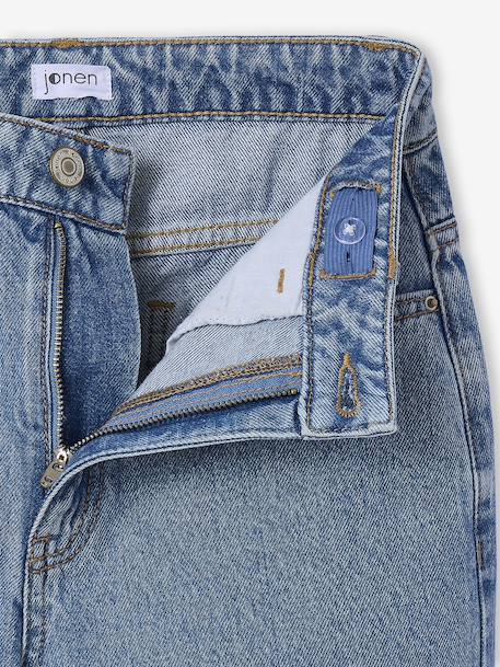 Loose-Fit Jeans for Girls, JONEN denim grey+medium blue - vertbaudet enfant 