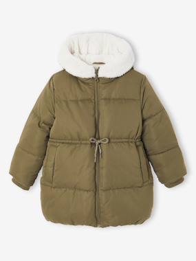 Doudoune fille longue à capuche   - vertbaudet enfant