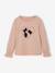 T-shirt fille motifs fantaisie détails brillants bleu pétrole+rose poudré - vertbaudet enfant 