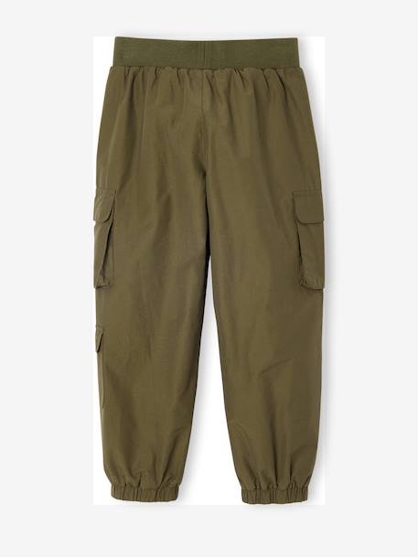 Water-Repellent Utility Trousers for Boys khaki - vertbaudet enfant 