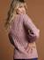 Front/Back Jumper Fancy Knit in Alpaca by ENVIE DE FRAISE crystal blue+raspberry pink - vertbaudet enfant 
