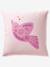 Reversible BIRDY duvet cover set + pillowcase for children, made with recycled cotton rosy - vertbaudet enfant 