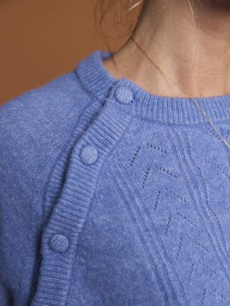 Fancy nursing clothes jumper ENVIE DE FRAISE chambray blue - vertbaudet enfant 