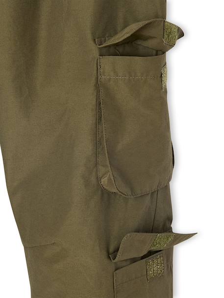 Water-Repellent Utility Trousers for Boys khaki - vertbaudet enfant 