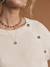 Pull grossesse et allaitement boutonné en côtes perlées écru+noir - vertbaudet enfant 