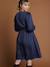 Robe cache coeur de grossesse marine+vert sapin - vertbaudet enfant 
