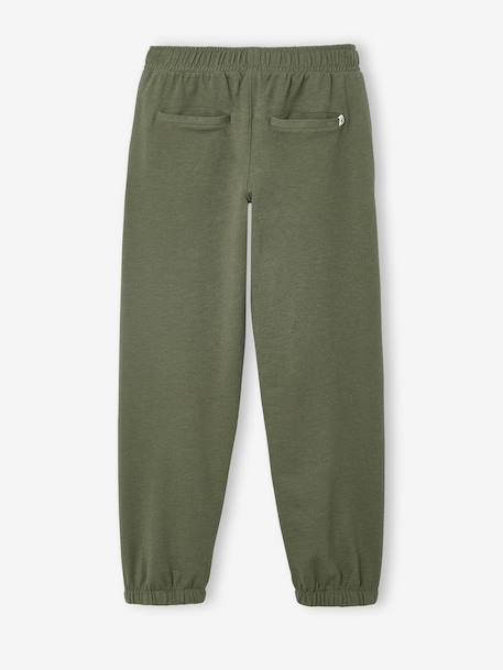 Oversized Fleece Trousers for Boys, JONEN khaki - vertbaudet enfant 