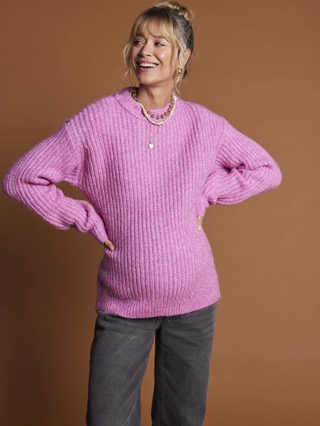 ENVIE DE FRAISE nursing jumper in pearl knit raspberry pink - vertbaudet enfant 