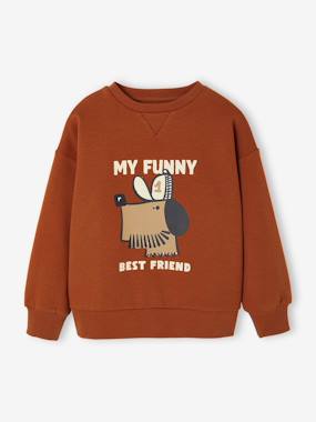 Sweat chien imprimé garçon - vertbaudet enfant Garçon-Sweat chien imprimé garçon