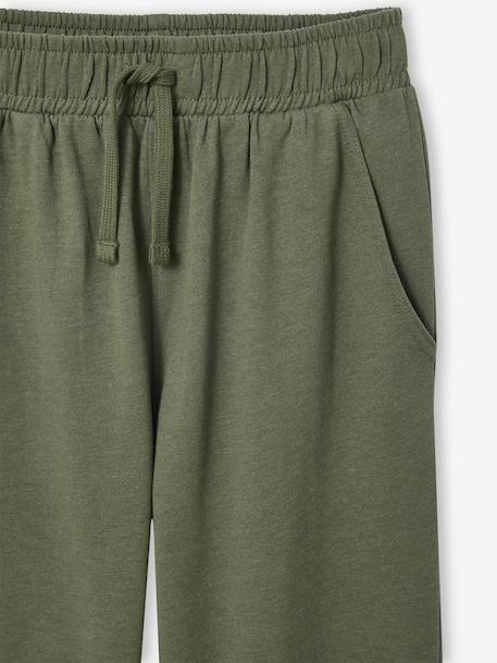 Oversized Fleece Trousers for Boys, JONEN khaki - vertbaudet enfant 