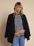 Customisable Striped Top for Maternity & Nursing, ENVIE DE FRAISE navy blue - vertbaudet enfant 