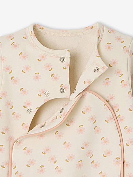 Pyjama bébé fille naissance en molleton écru - vertbaudet enfant 