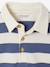 T-shirt polo bébé rayé manches longues bleu grisé+cacao - vertbaudet enfant 
