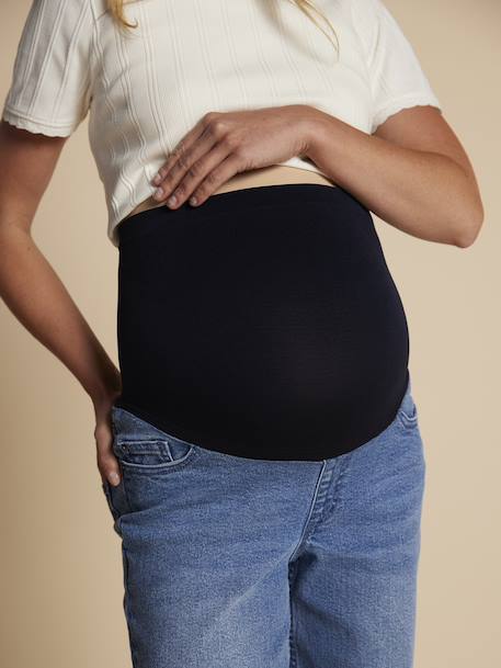 Wide-Leg Maternity Jeans with Seamless Belly Band, ENVIE DE FRAISE stone - vertbaudet enfant 