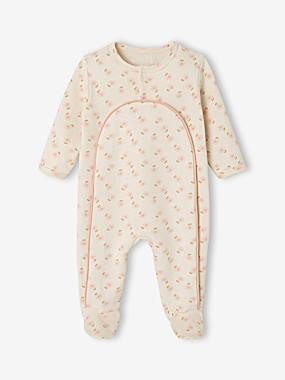 -Pyjama bébé fille naissance en molleton