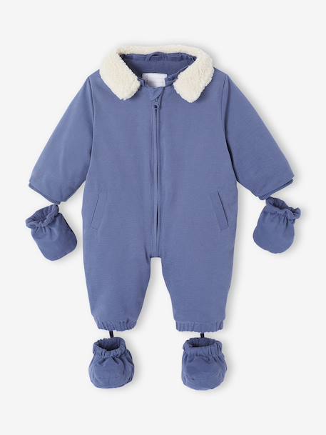 Convertible Pramsuit for Newborns navy blue - vertbaudet enfant 