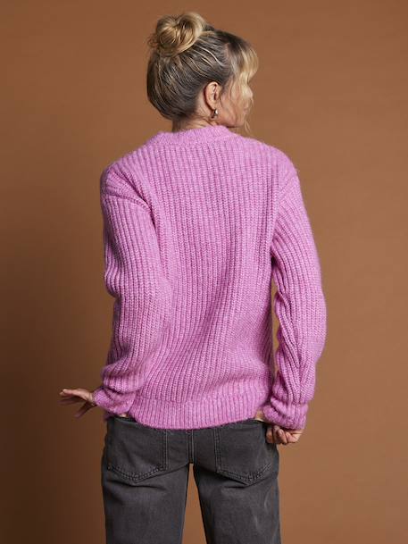 ENVIE DE FRAISE nursing jumper in pearl knit raspberry pink - vertbaudet enfant 