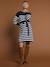Striped knitted maternity dress ENVIE DE FRAISE navy blue - vertbaudet enfant 