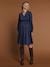 Wrap-Over Dress for Maternity, by ENVIE DE FRAISE fir green+navy blue - vertbaudet enfant 