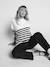 Striped Jumper for Maternity, ENVIE DE FRAISE ecru - vertbaudet enfant 