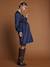 Robe cache coeur de grossesse marine+vert sapin - vertbaudet enfant 