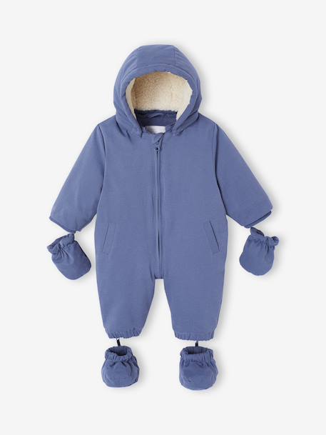 Convertible Pramsuit for Newborns navy blue - vertbaudet enfant 