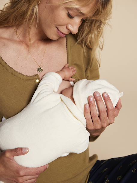 2-Piece Loungewear Set for Maternity & Nursing, ENVIE DE FRAISE olive - vertbaudet enfant 